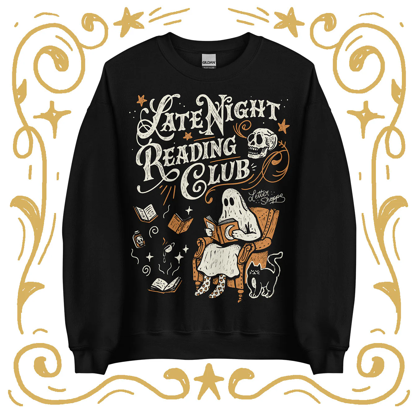 Late Night Reading Club: Spooky Sweatshirt - Image 4