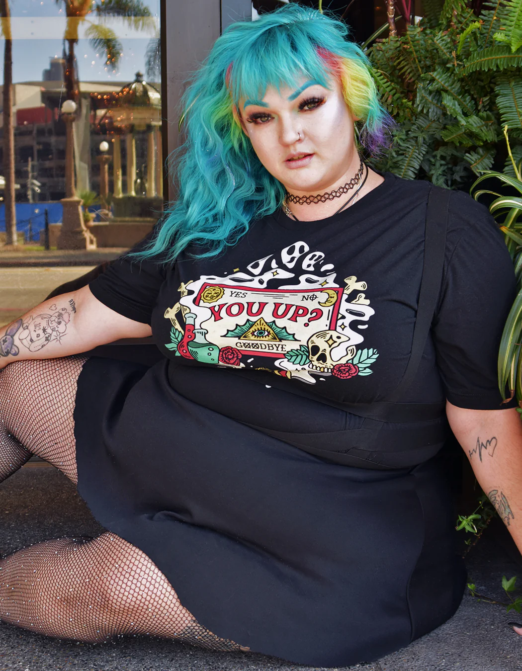 You Up Ouija Board: Spooky Graphic Tee - Image 4